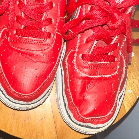 Nike Air Force 1 Red NBA Sneakers - Picture 6 of 8